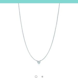 Tiffany 16" Silver Diamond Necklace
